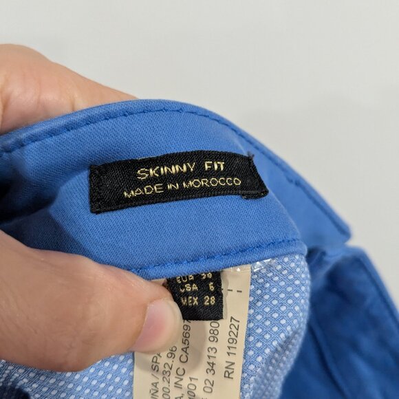 BNWT Massimo Dutti Flared Boot Cut Pants Blue Size 6 - Picture 7 of 7